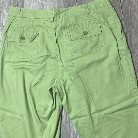 Lands' End Women's Capri Pants Green Size 10P - Picture 8 of 8